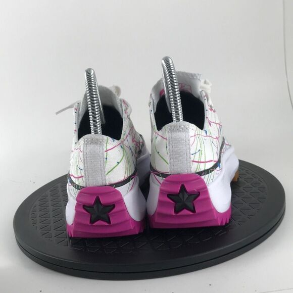 Converse Run Star Hiker OX Splatter Paint White 571873C Women’s Size 6 - Picture 6 of 12
